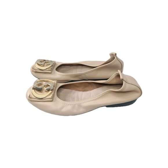 Gucci Interlocking G Logo Leather Ballet Flats Women's Shoes Sz EU 37/ 7M AS IS - Picture 6 of 16